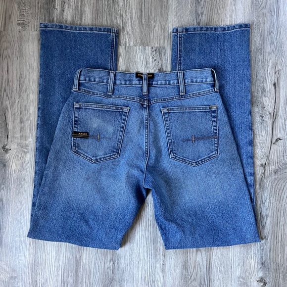 Ariat Rebar M4 Relaxed Bootcut Durastretch Basic Boot Jean Denim Cowboy 30x34 - Picture 1 of 10